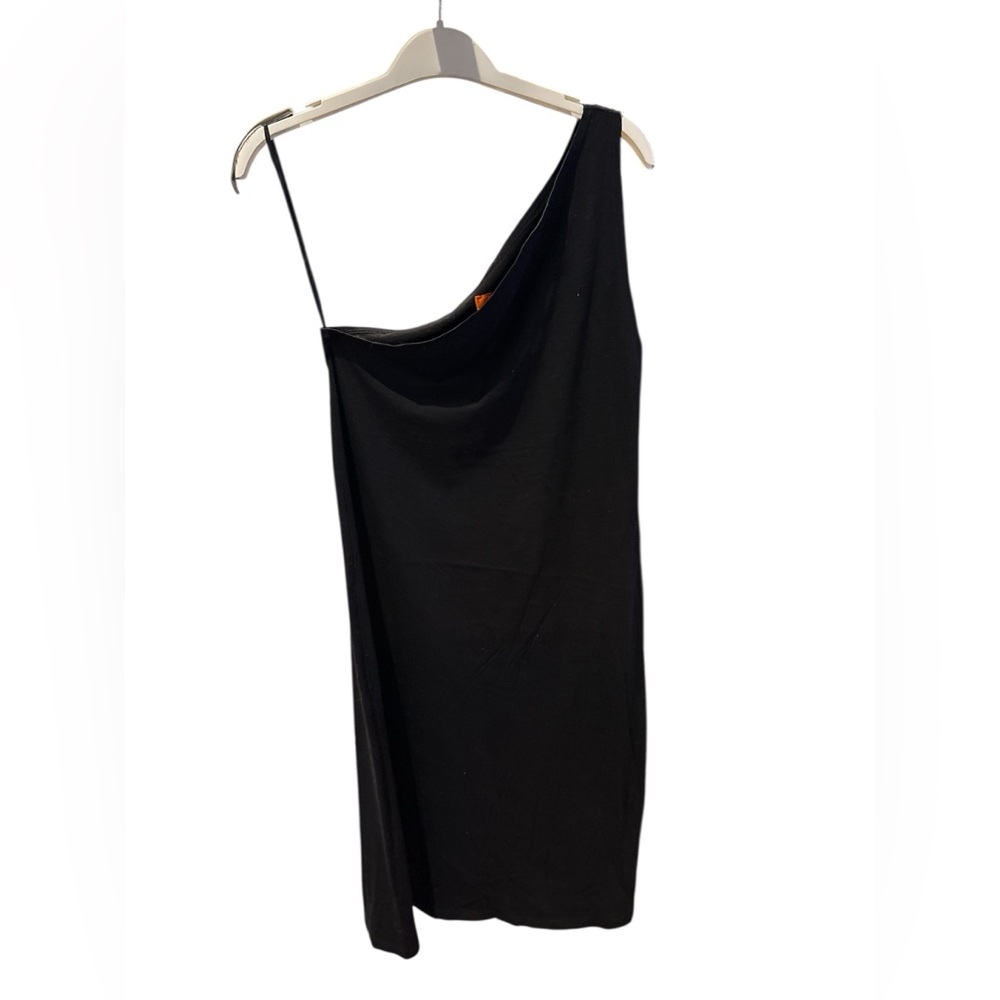 Joe Fresh Simple Black One-Shoulder Dress, size S